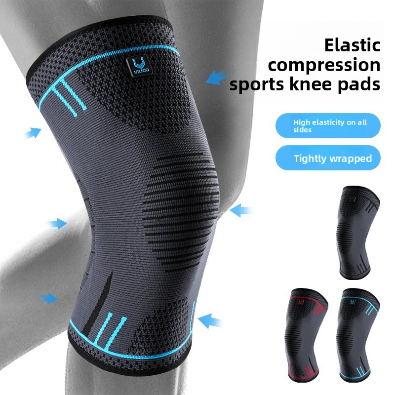 Compression Knee Sleeve - Knee Sleeve Compression Elastic Breathable Non