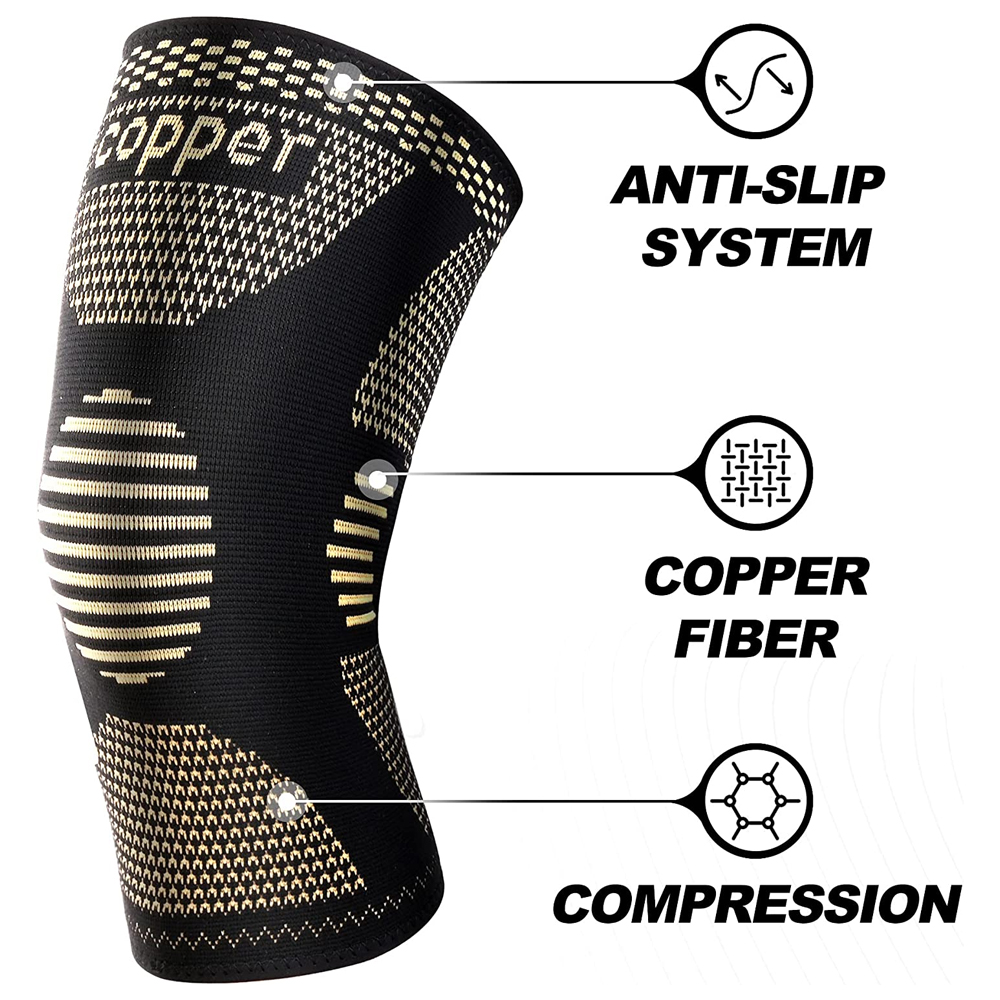 2Pcs Copper Knee Brace for Art - Compression Knee Sleeve incelemesi ve fiyatı