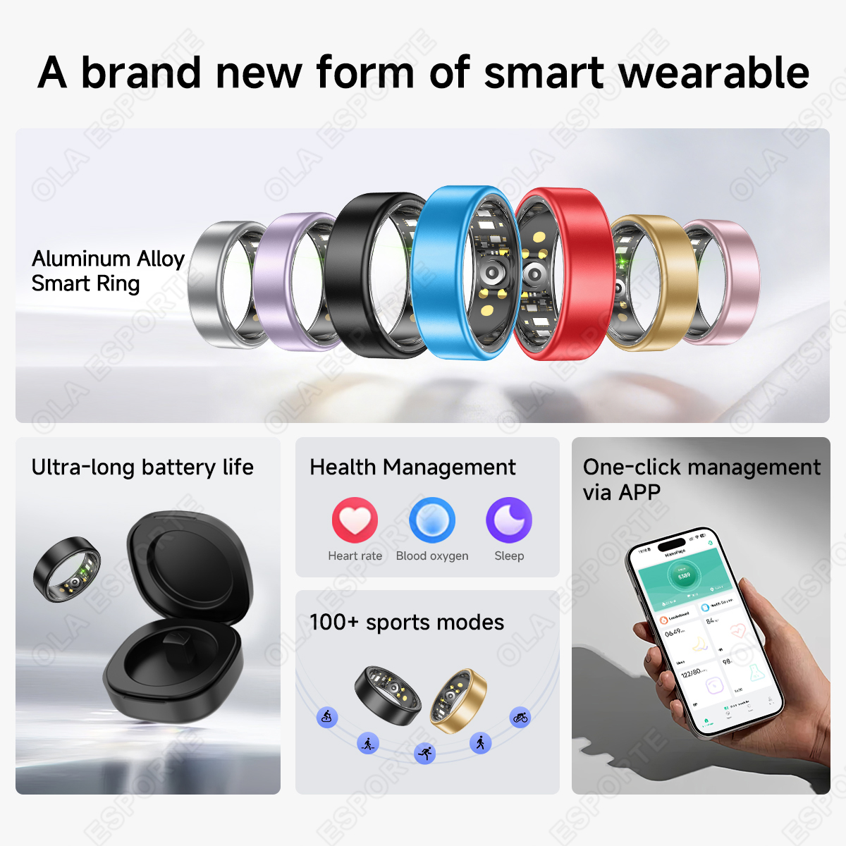 All Size（6-14） Smart Ring for  - Blood Oxygen Monitor incelemesi ve fiyatı