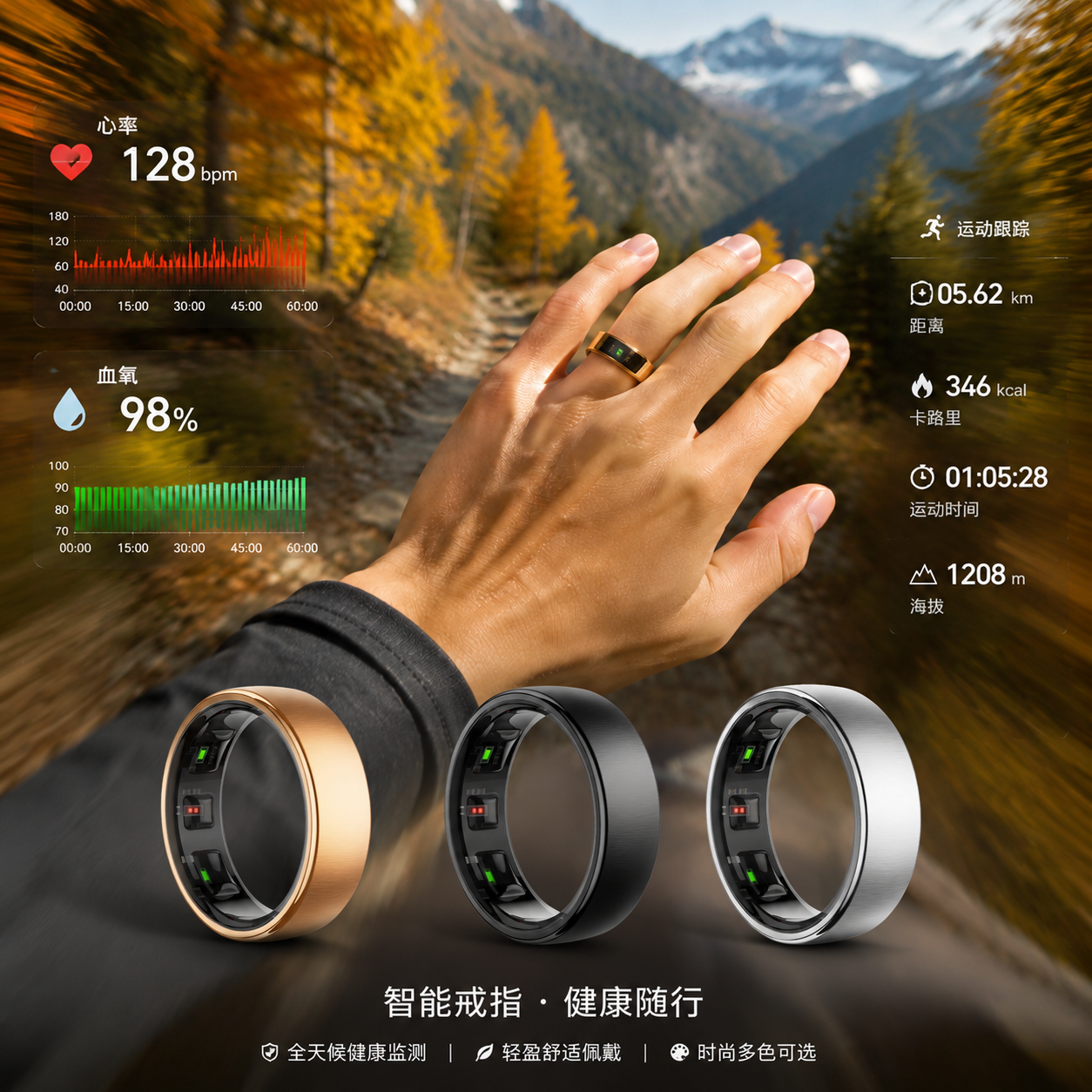 Women Men Fashion Smart Ring F - Blood Oxygen Monitor incelemesi ve fiyatı