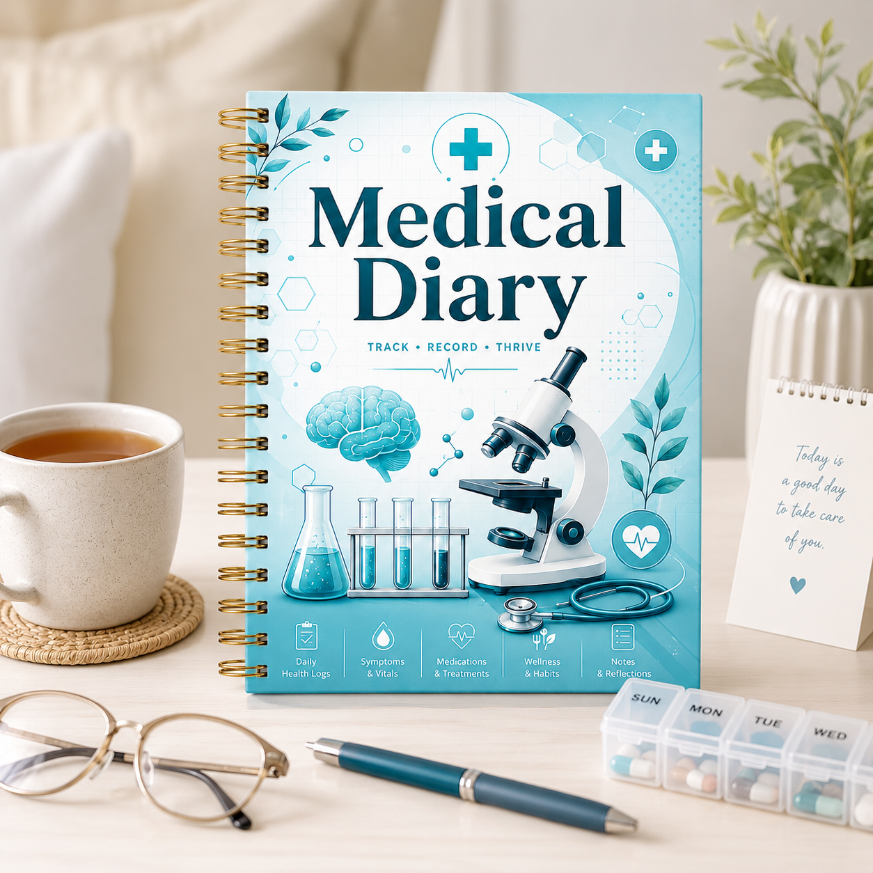 Medical Diary A5 Spiral Health - Health Wellness Login incelemesi ve fiyatı