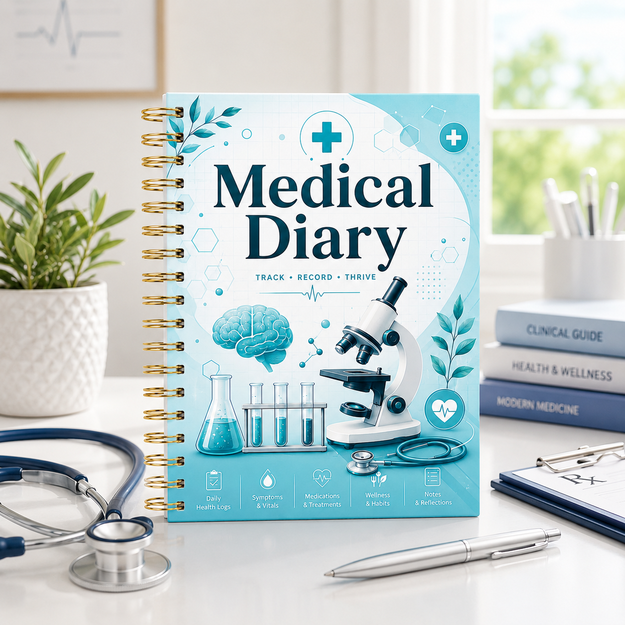Medical Diary A5 Spiral Health - Health Wellness Login incelemesi ve fiyatı