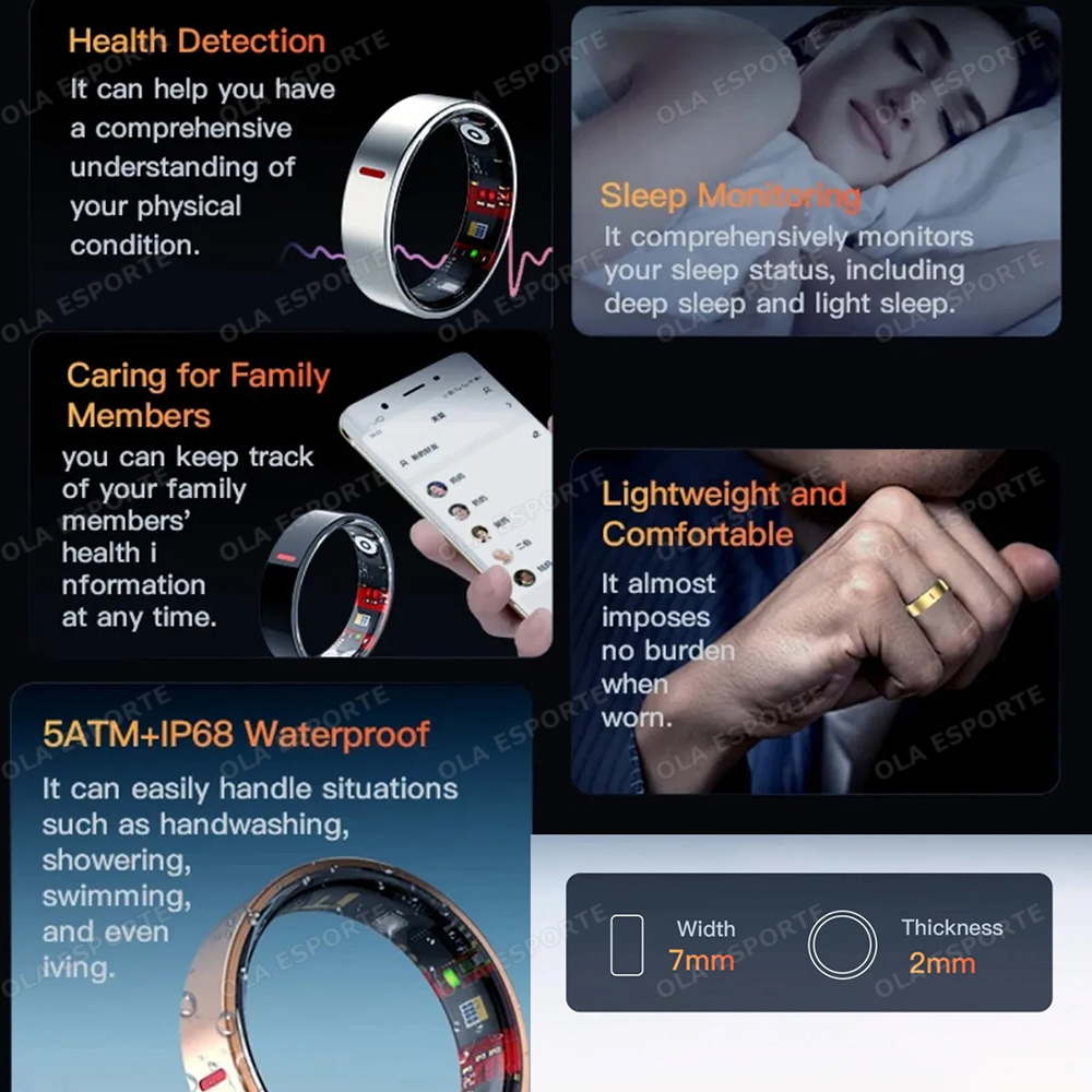 2026 Outdoor Sports Smart Ring - Blood Oxygen Monitor incelemesi ve fiyatı