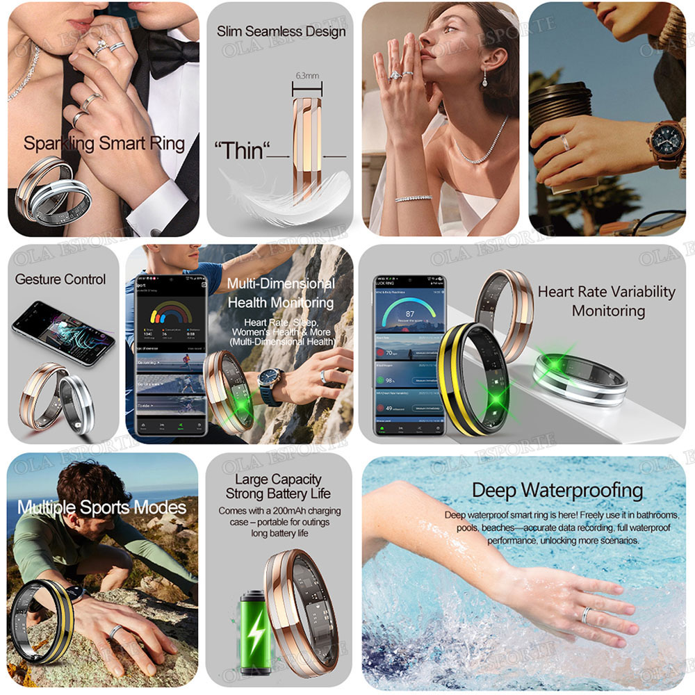 Gesture Sensing Smart Ring Hea - Blood Oxygen Monitor incelemesi ve fiyatı